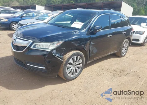 2014 Acura Mdx Technology Package из США, поврежденный, VIN 5FRYD4H44EB015307